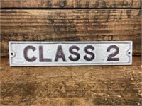 Class 2 Overhead Chullora Workshop Crane Sign