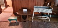 Wicker Plant Stand- End Table - Stool