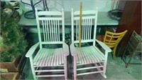Pair of quality wood rocking chairs