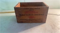 Western cartridge company - wooden ammo box