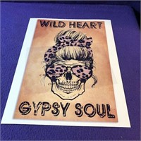 Death Wild Heart Gypsy Soul 8.5x11