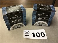 FEDERAL 20 GAUGE 2 3/4 inches GAME LOAD