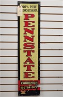 "PennState Oils" Single-Sided Embossed Tin Sign