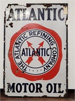 "Atlantic" Single-Sided Porcelain Sign