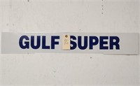 "Gulf Super" Single-Sided Metal Sign