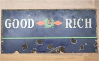 "Good Rich" Single-Sided Porcelain Sign