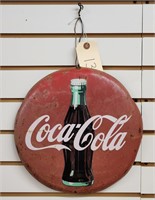 "Coca-Cola" Metal Button Sign