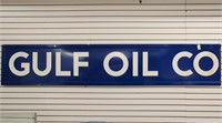 "Gulf Oil Co" Single-Sided Porcelain Sign