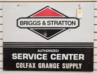 "Briggs & Stratton" Double-Sided Metal Sign