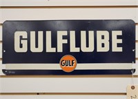 "Gulflube" Double-Sided Porcelain Sign