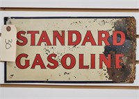 "Standard Gasoline" Single-Sided Tin Sign