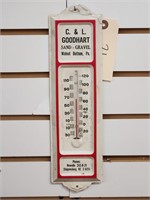 "C&L Goodhart" Tin Advertising Thermometer