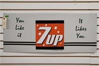 "7Up" Single-Sided Tin Sign