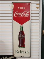 "Drink Coca-Cola" Single-Sided Tin Sign