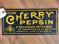"Cherry Pepsin" Single-Sided Tin Sign