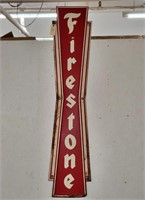 "Firestone" Single-Sided Metal Sign