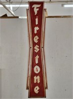 "Firestone" Single-Sided Metal Sign