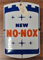 "New No-Nox" Single-Sided Enameled Metal Sign