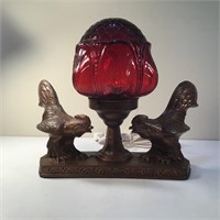 FIGURAL TABLE LAMP RUDY SHADE GIBRALTAR MFC.