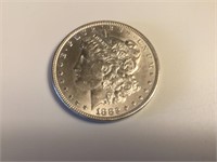 1882 P Morgan Silver Dollar,XF