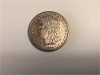 1880 S Morgan Silver Dollar,XF cleaned