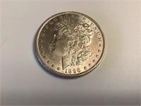 1896 P Morgan Silver Dollar,AU