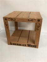 American West Advertising Stool Bench,18" Wide