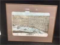 Memphis Tennessee Print of 1870,24" by19”