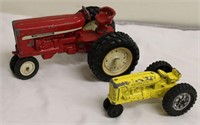 Vintage Metal Toy Tractors Set of 2