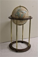 Vintage World Globe on a Stand small dent in globe