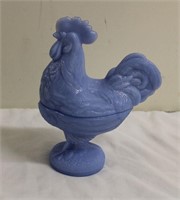 Vintage Rooster Covered Dish 9.5" Tall