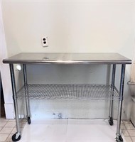 STAINLESS KITCHEN PREP TABLE