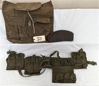 Ammo Pouch, Haversack, and Hungarian Hat