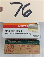 2x-20 round boxes of 303 British