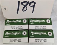 4x-Remington 124gr 9mm