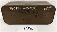Tin of Soviet 7.62x54r 440 Rounds