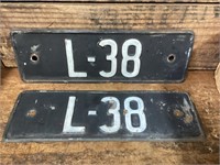 2 x L-38 Locomotive Plates