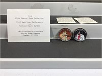 2 coin Elvis overlaid set on clad Kennedy halves