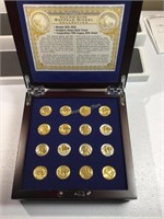 Buffalo nickel collection in display