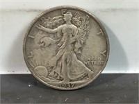 1937S Liberty walking half dollar