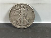 1947D Liberty walking half dollar