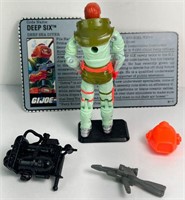 G.I. Joe Deep Six v2 Deep Sea Diver 1989 With Card