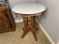 Marble Top Stand on Casters