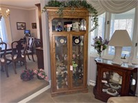 Oak Curio Cabinet