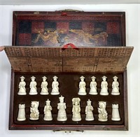Vintage Oriental Chess Set