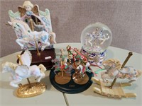 lot of various carousel items