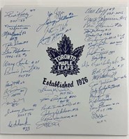 12" Autographed Toronto Maple Leafs Tile Hockey