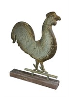 PATINATED ROOSTER WEATHERVANE