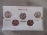 2000 Platinum State Quarters Set