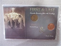 1st & Last Lincoln Pennies of the 20th Century